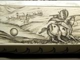 REMINGTON 12 MOD 31 TC TRAP- TOTALLY ENGRAVED by GINO CARGNEL- AMERICAN INDIAN SCENES, BISON & a LOT OF FLORAL BORDER- EXC. WOOD - 7 of 8