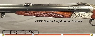 J. P. SAUER & SOHN 16 x 16 x 7 x 57R- 1963- FACTORY FULL LENGTH 22 SAV. HI-POWER INSERT Bbl.- FACTORY CLAW MOUNTS w/ RAIL 8 x 56 SCHMIDT & BENDER - Image 5 of 5