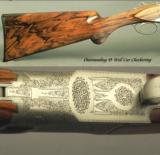 BROWNING BELGIUM 28 BORE PIGEON GRADE- OUTSTANDING WOOD by DONNIE GEMES to 15 1/8" LOP- 28" V R Bbls. at M & F- OVERALL a 99% PIECE - 3 of 4