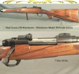 DALE GOENS 270 WIN.- MADE in 1974- PRE-64 MOD 70- CLASSIC STYLE with VERY NICE WORKMANSHIP- GOENS WRAP AROUND FLEUR-DE-LIS CHECKERING - 1 of 4
