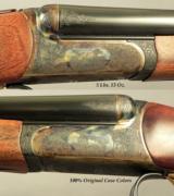 RBL by CONN. SHOTGUN- 28 BORE- MOD. RESERVE- OVERALL COND. 99%- NICE WOOD- 28" Bbls.- DOUBLE TRIGGERS- STRAIGHT STOCK at 14 1/2"- CASED - 2 of 6