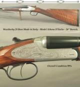 WEATHERBY 28 BORE MADE in ITALY- MOD. ATHENA D'ITALIA- OVERALL COND. 99%- NICE WOOD- 26" Bbls.- DOUBLE TRIGGERS- 14 1/2" LOP- 6 Lbs. 3 O - 1 of 4
