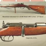MANNLICHER SCHOENAUER 6.5x54 MS CARBINE- MOD 1903- 18" Bbl.- TOTALLY ORIG. PIECE- NEVER DRILLED or TAPPED- EXC. BORE- DST- VERY HONEST PIECE - 1 of 5