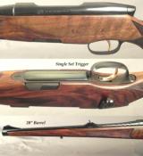 STEYR MANNLICHER LUXUS CARBINE- 270 WIN.- UNFIRED and as NEW- SINGLE SET TRIGGER- FULL LENGTH STOCK- STEEL MAGAZINE- THUMB SAFETY- 20" Bbl. - 2 of 3