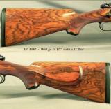DALE GOENS 30-06- PRE-64 MOD. 70 ACTION- PURE CLASSIC STYLE- NICE WORKMANSHIP- GOENS WRAP AROUND FLEUR-DE-LIS CHECKERING- EXC. WOOD - 3 of 4