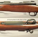 WINCHESTER 338 WIN. MAG. MOD. 70 PRE-64- MADE in 1959- EXC. & ORIG.- FROM an OLD COLLECTION- 96% OVERALL BLUE- WOOD FINISH at 90%- BORE as NEW - 2 of 3