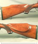 MANNLICHER SCHOENAUER 270 WIN. CARBINE- MOD. MCA- 20" Bbl.- QD SINGLE LEVER PIVOT MOUNTS- SWAROVSKI 1.5x4.5- DOUBLE SET TRIGGERS- MADE 1966- EXC. - 4 of 4