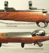 DALE GOENS- 30-06- ABOUT 1978- PRE-64 MOD 70- PURE CLASSIC STYLE with VERY NICE WORKMANSHIP- GOENS WRAP AROUND FLEUR-DE-LIS CHECKERING - 2 of 5