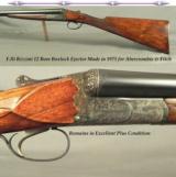 F.LLI RIZZINI 12 MADE 1975 for A & F- EXC. QUALITY BOXLOCK EJECT- TOTALLY ORIG GUN in EXC. COND.- 98% ORIG. CASE COLORS- 99% ENGRAVING- 6 Lbs. 8 Oz.
