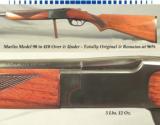 MARLIN 410 MODEL 90 OVER & UNDER- A TOTALLY ORIGINAL PIECE THAT REMAINS IN 96% OVERALL COND.- 5 Lbs. 12 Oz.- MADE ABOUT 1950- DOUBLE TRIGGERS - 1 of 4