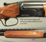 PERAZZI MIRAGE SPECIAL SPORTING 12- 1990- 97-98% MECHANICAL LIFE LEFT- BORES LIKE NEW- 28" FLAT RIB- 2 EACH BRILEY CHOKES- ADJUSTABLE LOP TRIGGER - 2 of 5