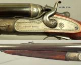 THOMAS BLAND 450 #2 N. E.- 90% ORIG. COND.- VERY STOUT RIFLE BOTH METAL & WOOD- EXC. PLUS BORES- 90% ORIG. CASE COLORS- ORIG. LEATHER CASE- NICE STUFF - 3 of 9