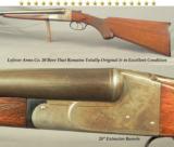 LEFEVER 20 BORE "A" GRADE MOD 5- 1936 TOTALLY ORIG. & EXC. COND.- 28" EXTRACT BELGIUM Bbls.- I. C. & M.- EXC. PLUS BORES- 85% Bbl. BLUE - 1 of 5