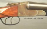 LEFEVER 20 BORE "A" GRADE MOD 5- 1936 TOTALLY ORIG. & EXC. COND.- 28" EXTRACT BELGIUM Bbls.- I. C. & M.- EXC. PLUS BORES- 85% Bbl. BLUE - 2 of 5