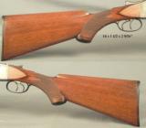 LEFEVER 20 BORE "A" GRADE MOD 5- 1936 TOTALLY ORIG. & EXC. COND.- 28" EXTRACT BELGIUM Bbls.- I. C. & M.- EXC. PLUS BORES- 85% Bbl. BLUE - 4 of 5