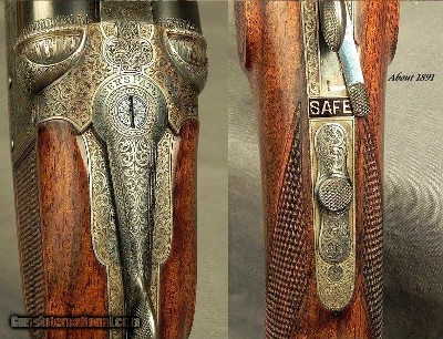 DAN'L FRASER 500/450 #1 BPE- 96% COND. & ORIG. METAL & WOOD- MUSEUM QUALITY & MUSEUM CONDITION- BORES &CHAMBERS are PERFECT- ORIG. O&L CASE- GR - Image 5 of 12