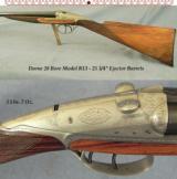 DARNE 28 BORE- MODEL R13- 25 3/4" EJECT Bbls.- 2 3/4"- DOUBLE TRIGGERS- STRAIGHT STOCK at 15" LOP- CAST-OFF- 5 Lbs. 7 Oz.- 40% ENGRAVIN - 1 of 3