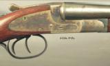 L. C. SMITH
20 BORE THAT REMAINS in ORIG. COND.- 1948- FIELD GRADE- 28" EXTRACT Bbls.- 70% ORIG. CASE COLORS- 60% Bbl. BLUE- EXC. PLUS BORES- SO - 2 of 5