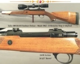 SAKO 300H&H FINNBEAR DELUXE- MADE 1962- L61R ACTION- IT REMAINS NEW & UNFIRED- BURRIS 4.5x - 14x FULLFIELD II SCOPE- 2 OWNERS SINCE 1962- NICE RIFLE - 1 of 4