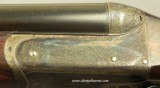 LANG 450 3 1/4" BPE- 1897 DELUXE GRADE TOPLEVER EJECT- EXC. PLUS BORES- 90% ORIG. CASE COLORS- 95% SUPERB & UNUSUAL ENGRAVING- O&L ORIG. TRUNK- G - 7 of 9