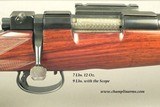 GRIFFIN & HOWE 222 REMINGTON on a SAKO RIIHIMAKI L46 BARRELED ACTION- ABOUT 1957- G&H SIDE MOUNT w/ a ZEISS 3 x 9- CANJAR TRIGGER- CLASSIC G&H-EX BORE - 2 of 4