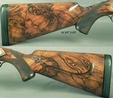 RIGBY 470 N. E. LONDON SIDELOCK EJECTOR- LONDON PROOF 1998- 90% COVERAGE of FLORAL & 3 AFRICAN GAME ANIMALS- EXC. WOOD- OVERALL REMAINS at 98%- CASED - 4 of 8