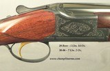 BROWNING BELGIUM 30-06 & 20 CONTINENTAL GRADE I O/U SET- REMAINS NEW & UNFIRED- ONE OWNER GUN- VERY NICE CLARO WALNUT- SUPERLIGHT STYLE- OVERALL 99.5% - 4 of 6