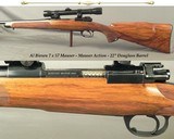 BIESEN 7x57- FULL & COMPLETE CUSTOM- MAUSER ACTION- PURE BIESEN CLASSIC STOCK- BIESEN WRAP AROUND FLEUR-DE-LIS- 1962- NICE WOOD- 14