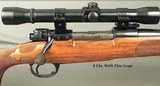 BIESEN 7x57- FULL & COMPLETE CUSTOM- MAUSER ACTION- PURE BIESEN CLASSIC STOCK- BIESEN WRAP AROUND FLEUR-DE-LIS- 1962- NICE WOOD- 14" LOP- CANJAR - 2 of 5