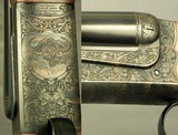 CHAPUIS 470 N. E. MOD BROUSSE- 14 1/2" LOP- 1/4 RIB w/ EXPRESS SIGHTS- REMOVABLE BLOCKS in the RIB for SCOPE MOUNTS & OPTIC SIGHT- 95% ENGRAVING - 4 of 5