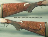 CHAPUIS 470 N. E. MOD AFRICAN PH II- EXC. HAND CUT ENGRAVING w/ 90% COVERAGE- VERY NICE WOOD- OVERALL 98%- 14 3/4" LOP- 10 Lbs. 1 Oz.- 23 5/8&quo - 4 of 5