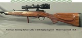 AMERICAN HUNTING RIFLES (AHR) 450 RIGBY- MOD SAFARI 550 DGR- CZ 550 MAG DOUBLE SQUARE BRIDGE ACTION- SWAROVSKI 1 x 6- TALLEY QD RINGS- BUILT T - 1 of 6