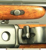 MANNLICHER SCHOENAUER 9.5 x 57 MS (.375 Rimless N.E.) CARBINE- PATENT MODEL 1910- 19 3/4" Bbl.- TOTALLY ORIG.- NEVER DRILLED or TAPPED- E - 5 of 5