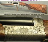 CHAPUIS 9.3 x 74R- MODEL RGEX- FACTORY QD PIVOT MOUNT BASES- 90% FLORAL ENGRAVING & GAME SCENE- OVERALL REMAINS in 98% COND.- 6 Lbs. 12 Oz.- 21 3/4&qu - 1 of 5