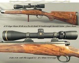 AL & ROGER BIESEN 30-06- COMPLETE CUSTOM w/ PRE-64 MOD. 70 ACTION- A TRUE BIESEN CLASSIC STOCK- BIESEN WRAP AROUND FLEUR-DE-LIS CHECKERING- EXC. WOOD - 1 of 5