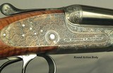 AYA 16 ROUND BODY SIDELOCK EJECT MOD No. 2- MADE in 2008- 98% COVERAGE of SCROLL- DOUBLE TRIGGERS- 28" CHOPPERLUMP Bbls.- 99% COND.- 15" - 4 of 5