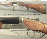 HEYM 470 N. E. MOD. 88 PROFESSIONAL HUNTER- 24" EJECT Bbls.- OVERALL 99%- 1/4 RIB w/ 1 STANDING REAR- VERY NICE WOOD- 10 Lbs. 2 Oz.- THE HEYM WOR - 1 of 4