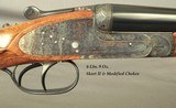 AYA 16 BAR ACTION SIDELOCK EJECTOR MODEL No. 2- MADE in 2011- 98% COVERAGE of SCROLL- DOUBLE TRIGGERS- 29" CHOPPER LUMP Bbls.- VERY NICE WOOD - 2 of 5