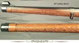 MANNLICHER SCHOENAUER 270 WIN. SUPER DE LUXE (NOT JUST a DE LUXE) MOD. 1952 CARBINE- 90% GAME SCENE ENGRAVING- A LOT of STOCK CARVING- OVERALL - 9 of 9