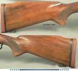WINCHESTER 375 H&H MOD 70 PRE-64- REMAINS in EXC. COND. & ALL ORIG. EXCEPT G&H SIDE MOUNT ADDED- 1953- 96% OVERALL BLUE- WOOD at 95%- BORE as NEW - 4 of 4