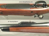 WINCHESTER 458 WIN. MAG. MOD 70 PRE-64 SUPER GRADE AFRICAN- 98% BLUE OVERALL- ORIG. WOOD FINISH at 97%- 1957- THE BORE is EXC.- SLING SWIVELS - 3 of 5