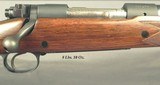 WINCHESTER 458 WIN. MAG. MOD 70 PRE-64 SUPER GRADE AFRICAN- 98% BLUE OVERALL- ORIG. WOOD FINISH at 97%- 1957- THE BORE is EXC.- SLING SWIVELS - 2 of 5