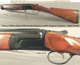 PERAZZI 28 BORE- MX8-20- OVERALL a 99% PIECE- 1998- 4 FACTORY SCREW CHOKES- STRAIGHT STOCK at 14 9/16" LOP- VERY NICE WOOD- 27 1/2" Bbls.- D - 1 of 5