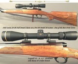 DALE GOENS 25-06- PRE-64 MOD 70- CLASSIC STYLE with a LOT of FEATURES- GOENS WRAP AROUND FLEUR-DE-LIS CHECKERING- 1 of the BEST GOENS- NICE - 1 of 7