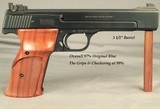 SMITH & WESSON MODEL 41- 22 L R- MATCH TARGET PISTOL- WITH the CORRECT FACTORY BLUE BOX- MADE ABOUT 1982- ORIG. & OVERALL 97%- 5 1/2" Bbl. - 2 of 4