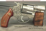 SMITH & WESSON CLASS "A" FACTORY ENGRAVED MODEL 60 CHIEFS SPECIAL STAINLESS STEEL- 90% COVERAGE OVER THE ENTIRE PIECE- 1 7/8" BARREL- 3 - 1 of 3