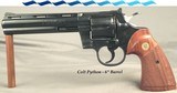 COLT PYTHON in 357 MAGNUM - 6" VENT RIB BARREL - MADE in 1980 - 97% ORIGINAL ROYAL BLUE - 98% CONDITIONED CHECKERED WALNUT GRIPS - 1 of 4