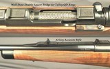 DAVID CHRISTMAN- 7 x 57- DOUBLE SQUARE BRIDGE SMALL RING MAUSER- CUT FOR TALLEY QD RINGS- 23" LILJA Bbl.- ZEISS 2.5 x 8- EXC. METAL & WOOD DETAIL - 3 of 6