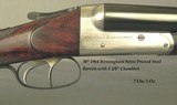 LANCASTER 12 "COLINDIAN"- BALL & SHOT OVAL BORE RIFLED GAME GUN- 1895- 1964 BIRMINGHAM NITRO PROVED 30" STEEL Bbls.- .040" WALLS - 2 of 4