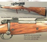 GENE SIMILLION- .416 TAYLOR- THIS is an AMERICAN CLASSIC in EVERY RESPECT- GREAT METAL & WOODWORK- A LOT of DETAIL- PRE-64 MOD 70- 1/4 RIB- QD MOUNTS - 1 of 10